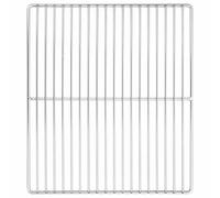Ordellia Grille de cuisson argentée en acier inoxydable 40 x 35 cm, polie, durable et facile à nettoyer, pour jardin, terrasse, balcon, extérieur, accessoires de barbecue et cuisson uniforme