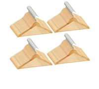 Ordellia Lot de 100 cintres antidérapants en bois dur et métal - Crochets à 360 degrés - 44,5 x 23 cm - Pour garde-robe, armoire - Rangement peu encombrant