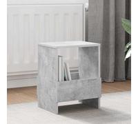 Ordellia Lot de 2 étagères à revues, béton, gris, 35 x 30 x 45 cm, en bois, porte-revues, porte-revues, porte-journaux, porte-brochures, porte-catalogue, porte-lecture, intérieur