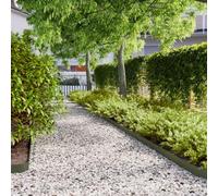 Ordellia Lot de 50 bordures de pelouse - Vert olive - 10 x 103 cm - En acier laminé à froid - Bordure de parterre de pelouse, bordure de parterre, bordure de tonte, bordure de jardin, délimitation