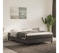Ordellia Matelas à ressorts ensachés moyen, gris foncé, avec housse en velours, 140 x 190 x 20 cm, ressorts ensachés et mousse froide pour un sommeil paisible dans la chambre à coucher