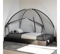 Ordellia Moustiquaire mongole avec Portes Maille Blanc 200x200x légère et Pliable pour intérieur extérieur Protection Contre Insectes Camping randonnée Bivouac Tente hamac lit Voyage