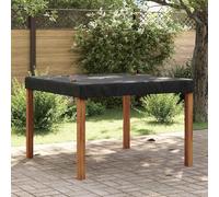 Ordellia Nappe noire en tissu 122 x 122 x 15 cm avec sac de transport pour l'intérieur et l'extérieur, imperméable, pour terrasse, balcon, jardin, protection contre la pluie, la poussière et la saleté