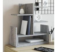 Ordellia Organiseur de bureau gris Sonoma en bois - 49 x 20 x 52,5 cm - Charge maximale de 20 kg - Étagère pour bureau, organisation, dossier, classeur, corbeille à lettres, rangement et archives