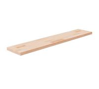 Ordellia Panneau d’étagère en Bois de chêne Massif Non traité 100 x 20 x 2,5 cm, Tablette Murale pour Presentoir, Rangement supplémentaire pour Salon Chambre