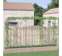 Ordellia Pergola Bambou 385x40x205 cm avec Structure Support pour Plantes Grimpantes Rosiers Vignes Glycines Lierre Décoration Extérieure pour Jardin Terrasse Patio Passage Balcon