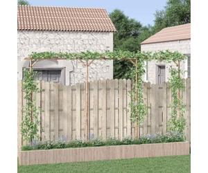 Ordellia Pergola Bambou 385x40x205 cm avec Structure Support pour Plantes Grimpantes Rosiers Vignes Glycines Lierre Décoration Extérieure pour Jardin Terrasse Patio Passage Balcon