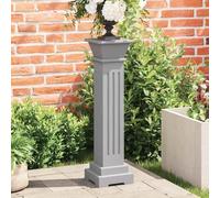Ordellia Piliers classiques pour plantes grises, en MDF, 17 x 17 x 66 cm, étagère pour escalier de fleurs, avec support de pot pour balcon, terrasse, jardin