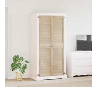 Ordellia Porte de Cabinet 2 pièces Naturel en bois de pin massif, dimensions 170 x 2,1 x 39,5 cm, facile à assembler, idéale pour rénovation intérieure et rangement élégant