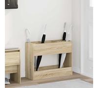 Ordellia Porte-Parapluie en Bois d'ingénierie Chêne Sonoma 65 x 24 x 50 cm Support de Rangement pour entrée Couloir Salon Bureau avec Compartiments pour parapluies, Chapeaux et écharpes