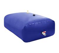 Ordellia Réservoir d'eau pliable avec robinet 2100 L PVC 200 x 150 x 70 cm Réservoir d'eau de pluie pour irrigation de jardin, camping et extérieur avec raccord de tuyau