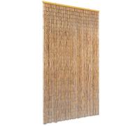 Ordellia Rideau de Porte en Bambou 100 x 200 cm Marron, Filet Anti-Insectes, moustiquaire coulissante, Protection Maison, Facile à Ajuster et découper pour Chambre, Salon ou Cuisine