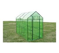 Ordellia Serre XL en acier - Serre tunnel avec 2 étagères, maison à tomates et serre pour culture, hivernage, protection contre le gel, jardin, balcon et terrasse - 120 x 240 x 190 cm