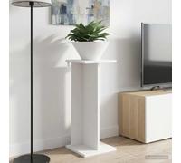 Ordellia Support de Plante 2 pièces en Bois d'ingénierie Blanc 25x25,5x60,5 cm résistant à l'humidité pour intérieur, idéal pour Treillis, tuteur, Colonne ou Cage à Plantes de Jardin
