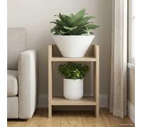 Ordellia Support de Plante en Bois d’Ingénierie Chêne Sonoma 30x30x40 cm pour Jardin Balcon Terrasse - Support Tuteur, Treillis, Arceau, Cage de Soutien pour Plantes, Roses, Tomates, Fleurs
