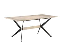 Ordellia Table à Manger en Bois Massif de manguier 180x90 cm Robuste avec rallonge Pliante pour Salle à Manger, Salon ou Espace extérieur, idéale pour Repas dinatoires ou Bureau