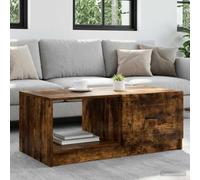 Ordellia Table Basse appoint en chêne fumé, Bois d ingénierie, 90 x 50 x 37 cm, Meuble Console de Rangement pour Salon séjour Chambre Bureau, Design Vintage Moderne Gain Place
