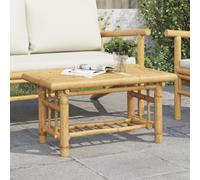 Ordellia Table Basse en Bambou Naturel 70 x 45 x 36 cm, Table d appoint pour Salon, guéridon avec étagère, Meuble Console à Plateau Robuste, Rangement pour Chambre Bureau Balcon terrasse