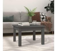 Ordellia Table Basse Gris en Bois Massif de pin 45 x 45 x 30 cm, Table d appoint, Bout de canapé, guéridon, Meuble Salon séjour Design Moderne, Plateau Stable