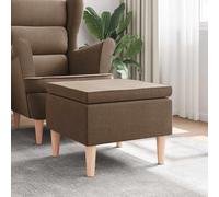Ordellia Tabouret avec pieds en bois marron - Repose-pieds - Chaise d'appoint pliante - Chaise de camping - Peu encombrante - Portable - Pliable - Pour salon, couloir, balcon, terrasse et
