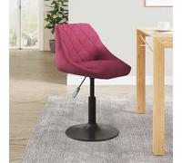Ordellia Tabouret de bar en velours bordeaux avec réglage de la hauteur, vérin à gaz, 46 x 44 x 62,5 à 77,5 cm, rotatif à 360 °, confort d'assise pour cuisine, comptoir, île