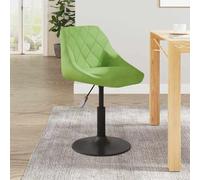 Ordellia Tabouret de bar rotatif en velours vert clair réglable en hauteur avec dossier, cadre en acier revêtu par pulvérisation, 46 x 44 x 62,5-77,5 cm, pour cuisine, salle à manger, comptoir