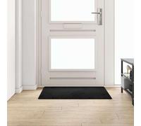 Ordellia Tapis Couloir Noir 100 x 100 cm en polypropylène tufté, antidérapant, Lavable, Moelleux, intérieur, Salon Chambre Cuisine entrée, Design Moderne pour décoration et Confort