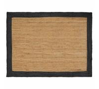 Ordellia Tapis de Surface Gris foncé en Jute Naturel Fait Main, 200 x 290 cm, Tapis Moquette Rectangle pour Salon Chambre Cuisine, Confort et Design Moderne