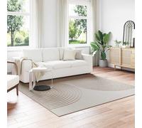 Ordellia Tapis Moquette carré Galati crème 240 x 240 cm en Polyester Lavable, Poil Doux Moelleux, Sol antiderapant, Salon Chambre Couloir Entree Interieur Exterieur