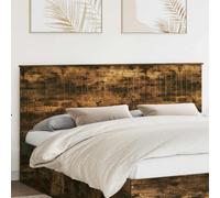 Ordellia Tête de lit chêne fumé 180 cm en Bois d’ingénierie pour Chambre Adulte, dosseret Mural rectangulaire, Installation à 2 Personnes, Soutien pour Lecture