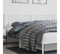 Ordellia Tête de lit de Remplacement en Acier Blanc pour Cadre à Tubes Ronds 193 cm Largeur, dosseret avec Pieds métal, Montage vis M6 pour Chambre Adulte