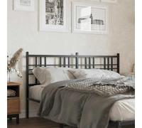 Ordellia Tête de lit de Remplacement en Acier Noir pour Matelas 160 cm, dosseret Mural avec Pieds Stables, Panneau de Support pour Lecture et Confort Chambre