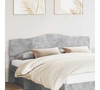 Ordellia Tête de lit Gris béton en Bois d’ingénierie rectangulaire 183 x 90 cm, dosseret rembourré pour Chambre Adulte, Installation Facile pour Lecture et déco