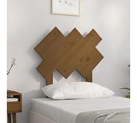 Ordellia Tête de lit Marron Miel en Bois de pin Massif 72,5 x 3 x 81 cm, dosseret Mural pour Cadre de lit, Soutien pour Lecture, Installation sur Mesure