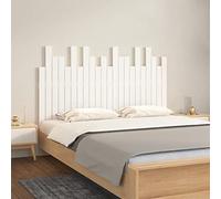 Ordellia Tête de lit Murale Blanche 140 x 3 x 80 cm en Bois de pin Massif, Installation Murale, Panneau dosseret pour Lecture au lit et décoration Chambre