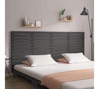 Ordellia Tête de lit Murale en Bois de pin Massif Gris 156x3x91,5 cm, dosseret pour Lits sans tête de lit, Installation Murale pour Lecture au Quotidien