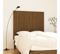 Ordellia Tête de lit Murale en Bois de pin Massif Marron Miel, 127,5 x 3 x 110 cm, Panneau dosseret pour lit sans tête de lit, Installation Murale, Soutien Lecture