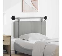 Ordellia Tête de lit Suspendue Gris Nuage en Tissu, Panneau capitonné avec LED, rembourré, Fixation Murale pour Chambre Adulte Enfant ado, Confort décoratif et Appui Dossier 173 caractères