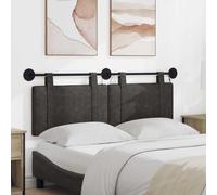 Ordellia Tête de lit Suspendue LED Noire en PU Antique, Design Mural rectangulaire rembourré avec Fixation, Confort Appui, Chambre Adulte Enfant ado, décoration intérieure Moderne