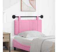 Ordellia Tête de lit Suspendue Rose en Tissu 100 x 55 x 5 cm Montage Mural, Panneau rembourré Polyester et Mousse, Rail métal Peint pour Chambre Adulte
