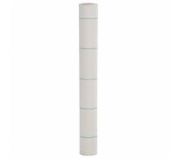 Ordellia Toile anti-mauvaises herbes blanche, 1 x 150 m, PP, 60 g/m², stabilisé aux UV, avec bandes vertes tous les 20 cm, non-tissé de jardin pour parterres surélevés, terrasse, chemin et gravier