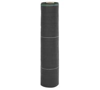 Ordellia Toile anti-mauvaises herbes noire en polypropylène 0,5 x 150 m, 150 g/m², avec rayures vertes tous les 20 cm, non-tissé de jardin pour plate-bande surélevée, terrasse, chemin, gravier et
