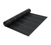 Ordellia Toile de paillage Noir 1x25 m en polypropylène stabilisé UV pour Jardinage Drainage Filtration Protection sols allée terrasse Potager Massif Talus Gravier Gazon Plantation