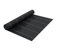 Ordellia Toile de paillage Noir 2x50 m en polypropylène stabilisé UV pour Jardinage Drainage Filtration Protection Contre Mauvaises Herbes terrasse Potager Massif Talus Gravier