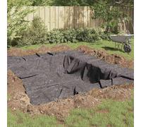 Ordellia Toison de bassin grise - 1 x 25 m - En polyester et coton - Accessoire de jardin résistant aux intempéries pour fontaine, étang, pompe, filtre et tuyau - Flexible pour l'extérieur et jeux