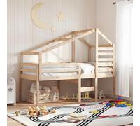 Ordellia Toit pour lit d'enfant en pin massif 188 x 97 x 113 cm, non traité, tête de lit avec côté ouvert, accessoire de lit pour chambre à coucher et jeu imaginatif