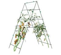 Ordellia Treillis en forme de A - 99 x 90 x 175,5 cm - En acier avec revêtement en polyéthylène - Avec clips - 0,9 x 3,6 m - Mailles de 10 x 10 cm - Pour plantes grimpantes dans le jardin