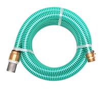 Ordellia Tuyau d'aspiration avec raccords en laiton 10 m, tuyau en plastique vert de 25 mm pour système d'eau domestique, pompe de jardin, filtre à eau, valve à pied avec tamis, irrigation