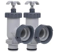 Ordellia Vannes à Piston pour Piscine, Ensemble de 2 pièces, pour Filtration, arrêt instantané, Compatible avec piscines Hors Sol Bestway Intex, matériau en polypropylène, Facile à Utiliser