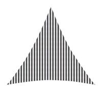 Ordellia Voile d'ombre Triangulaire HDPE 4,5 x 4,5 x 4,5 m avec Fixations Acier Inoxydable, Protection UV 90%, Polyvalente Jardin terrasse Balcon extérieur